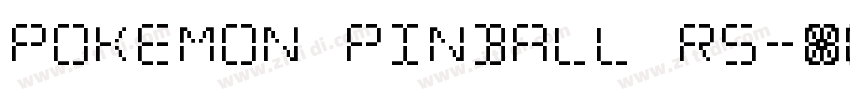 Pokemon Pinball RS字体转换